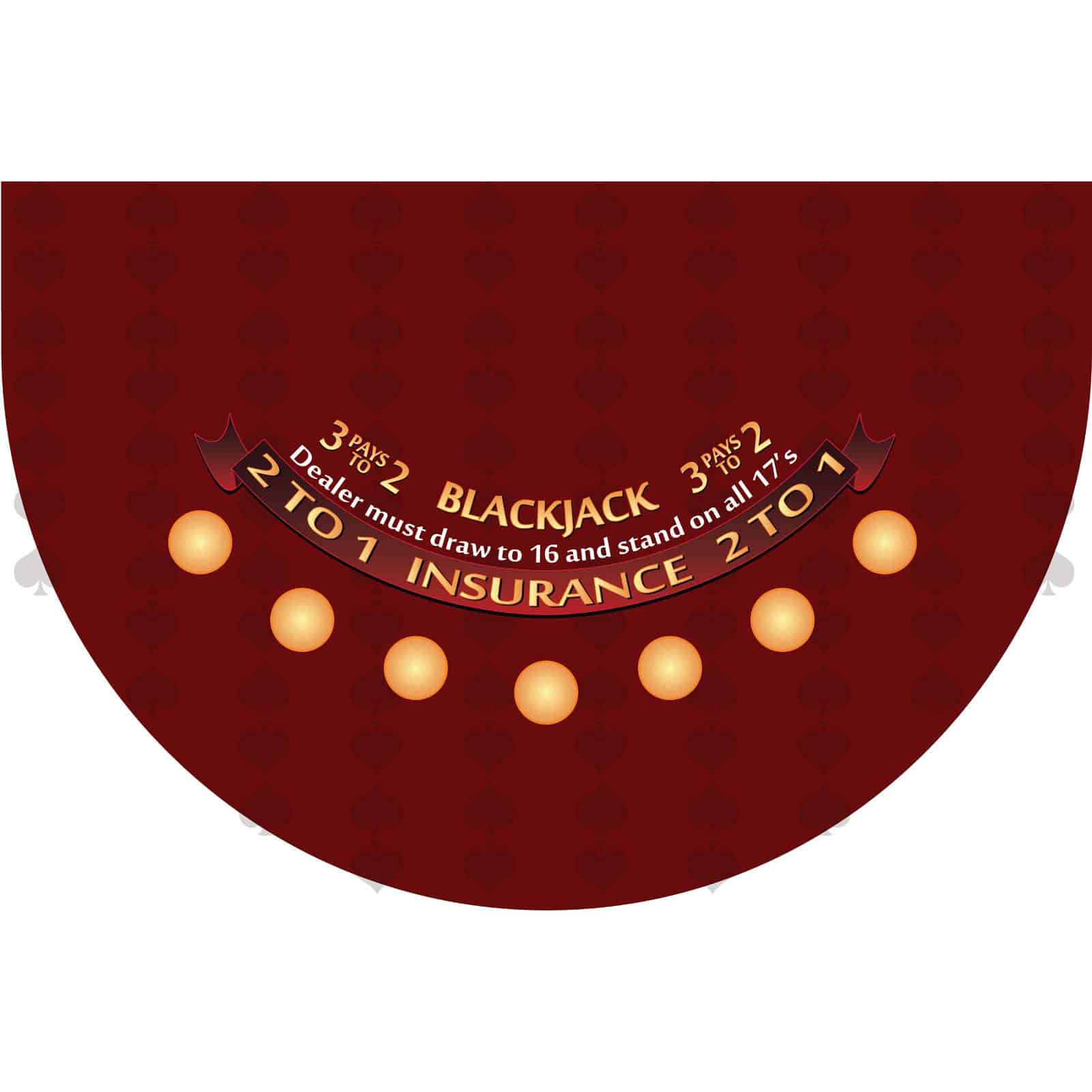 Part – 6′ Burgundy Blackjack Casino Game Table Top Only | Rental Part – 6′ Burgundy Blackjack Casino Game Table Top Only | Rental