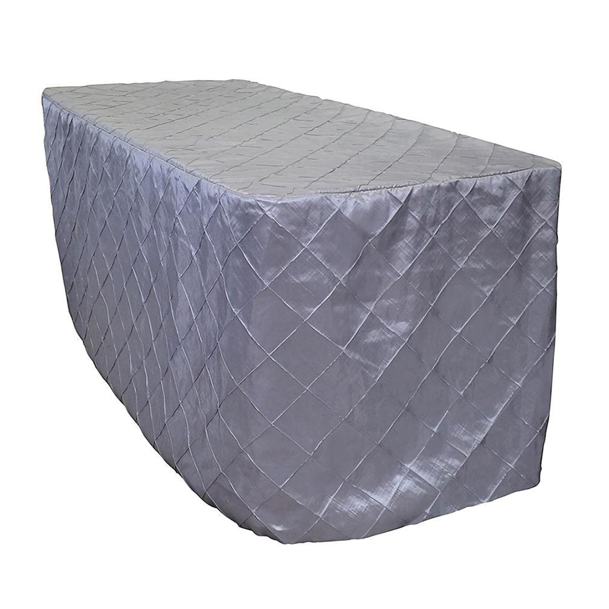 4" Pintuck Taffeta Banquet Fitted Tablecloths - Hospitality Line | Rental