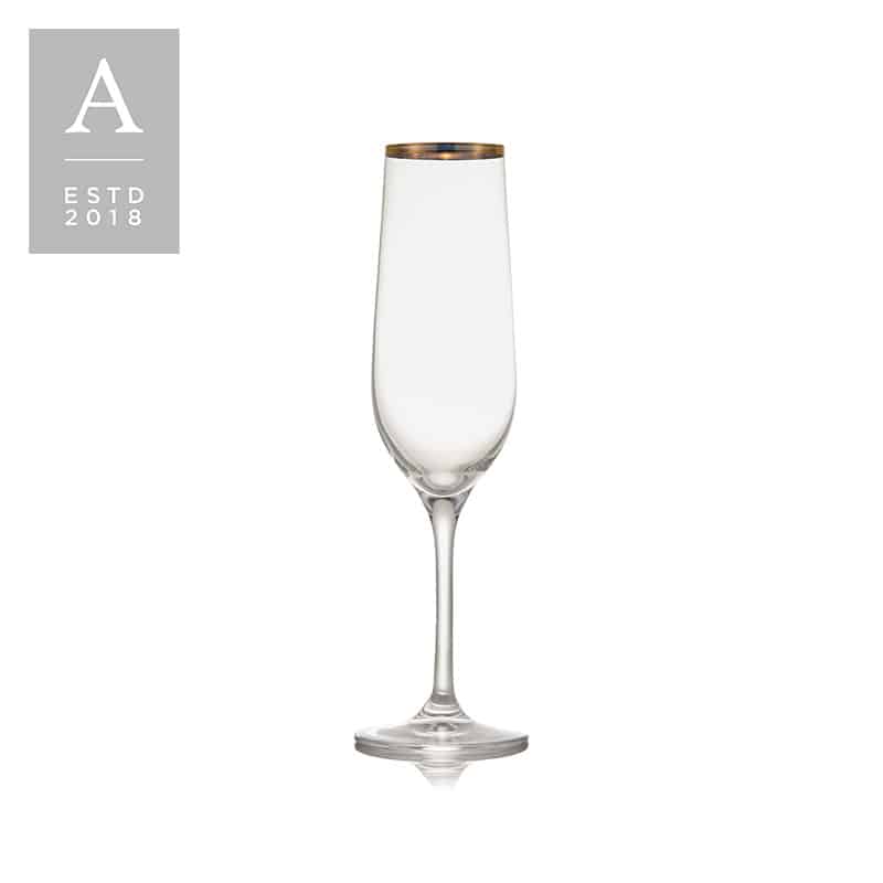 Classic Gold Champagne Flute | Rental