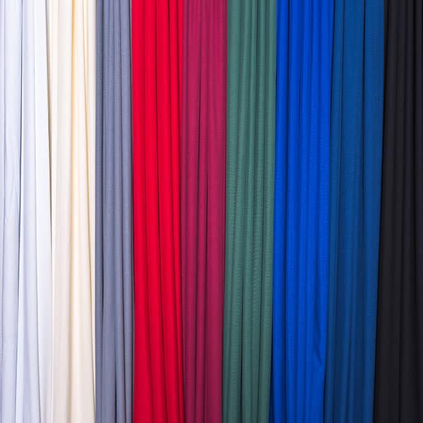 Poly Premier Plus "Poly Satin" by Eastern Mills - Cloth Drape Panel w/ Sewn Rod Pocket - 8ft | Rental