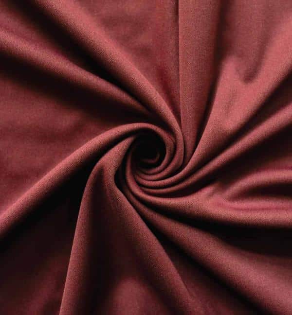*IFR* Poly Stretch / Scuba Cloth Drape Panel w/ Sewn Rod Pocket (IFR) - Burgundy | Rental