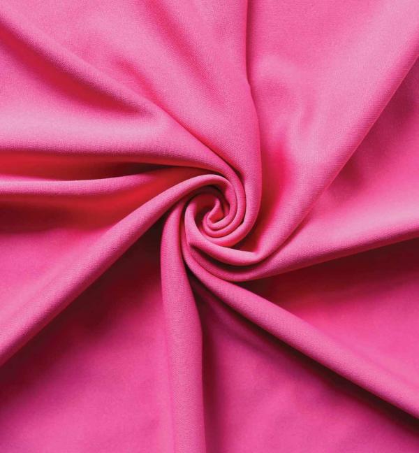 *IFR* Poly Stretch / Scuba Cloth Drape Panel w/ Sewn Rod Pocket (IFR) - Hot Pink | Rental