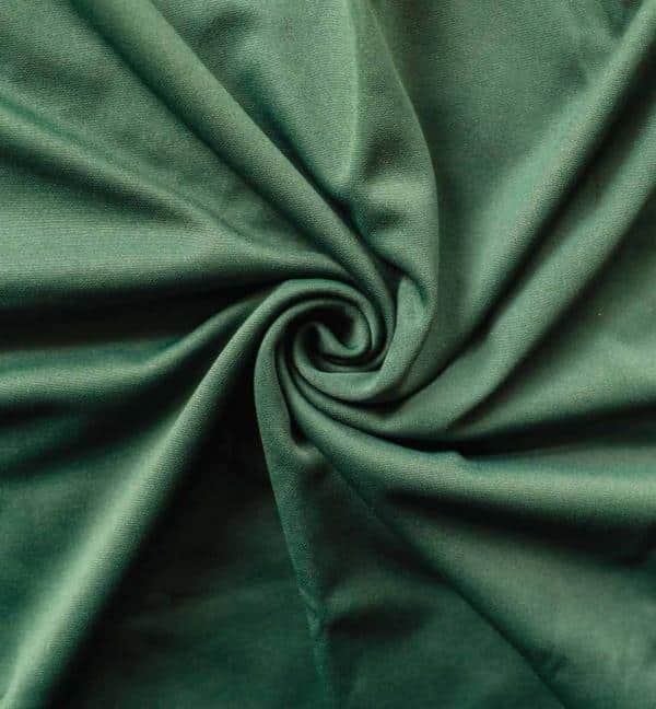 *IFR* Poly Stretch / Scuba Cloth Drape Panel w/ Sewn Rod Pocket (IFR) - Hunter Green | Rental