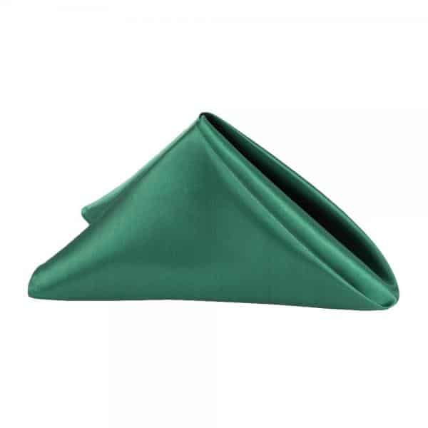 Sleek Satin Napkin 20"x20" - Emerald Green | Rental