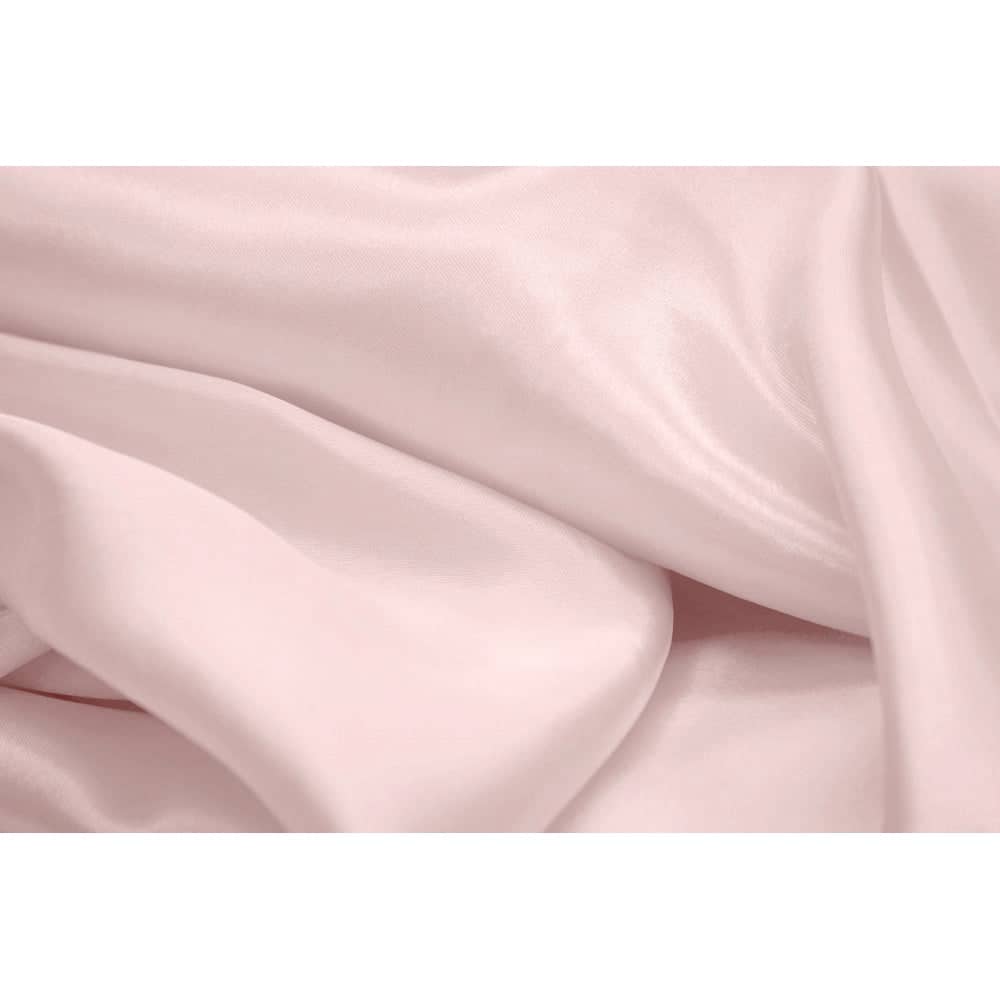 90"x156" Rectangular Satin Tablecloth - Pastel Pink | Rental