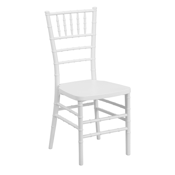 EnvyChair™ Elegant Resin Chiavari Chair with Premium Steel Frame - White | Rental