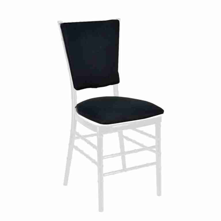 black chiavari chair comfort upgrade kit with slipnot technology