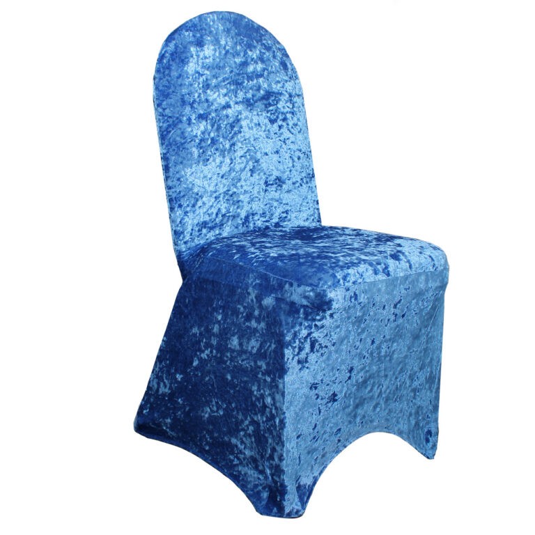 Velvet Spandex Banquet Chair Cover Royal Blue | Rental Velvet Spandex Banquet Chair Cover Royal Blue | Rental